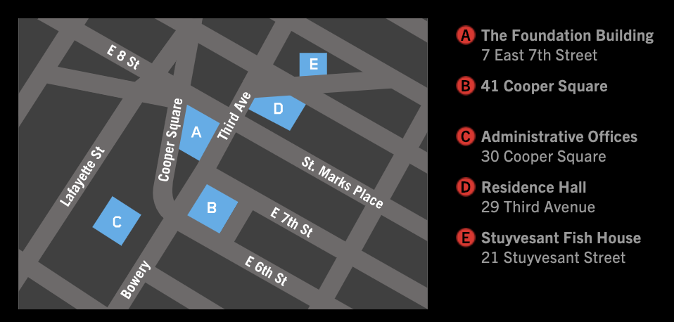 Cooper Union Buildings Map